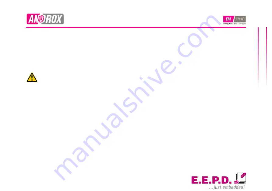 EEPD Androx Operating Manual Download Page 13