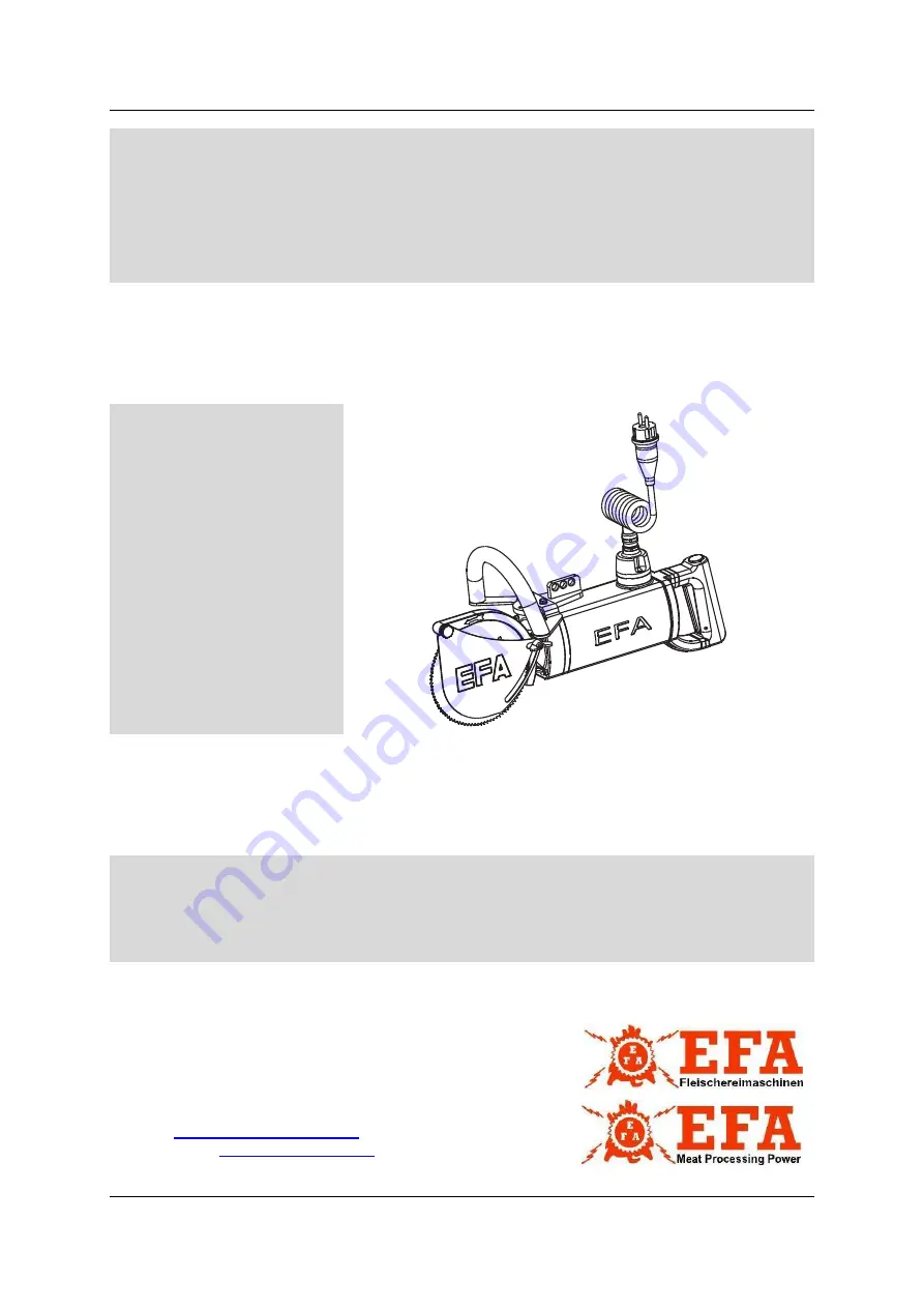 EFA SK18 S AE Translation Of The Original Operating Manual Download Page 1