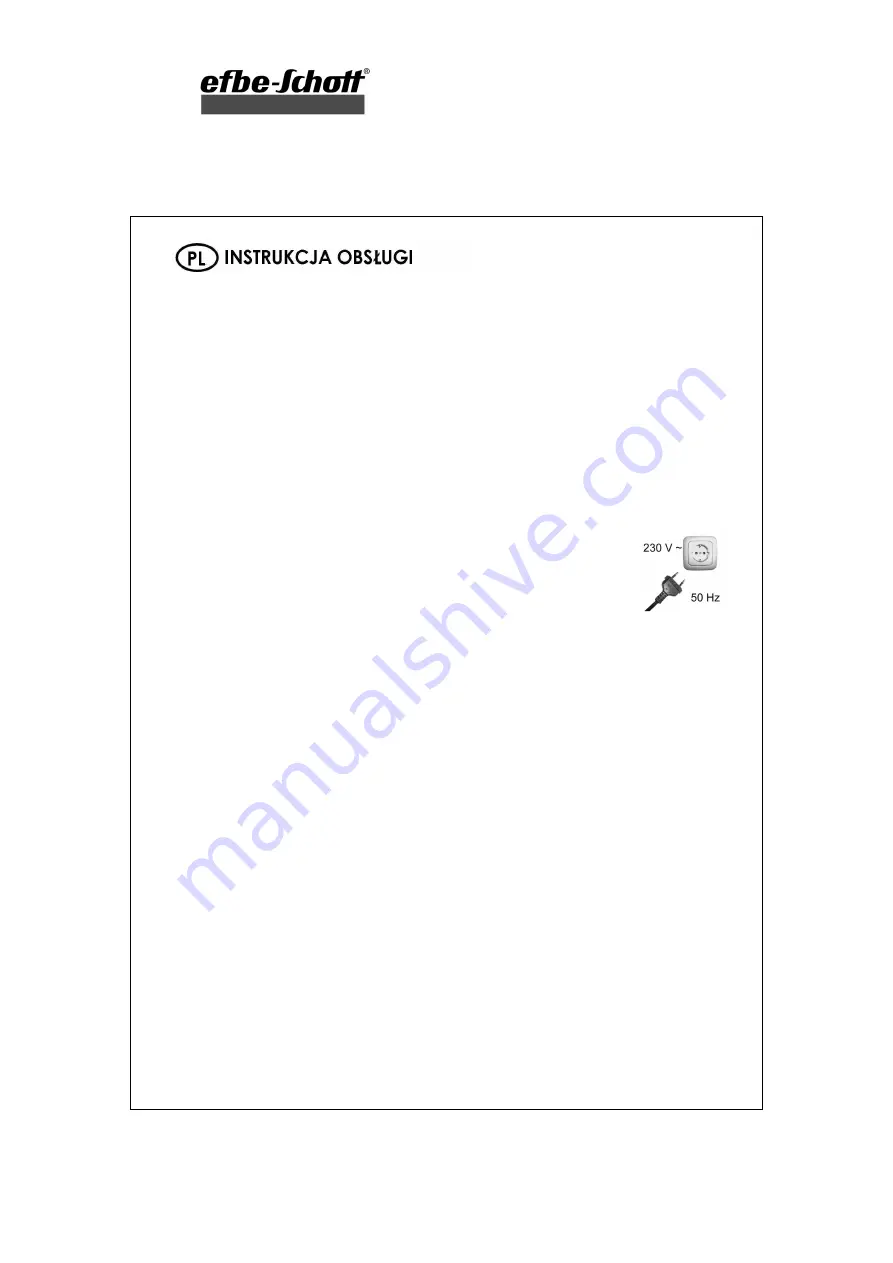 EFBE-SCHOTT ZN 3.1 O Operating Instructions Manual Download Page 42