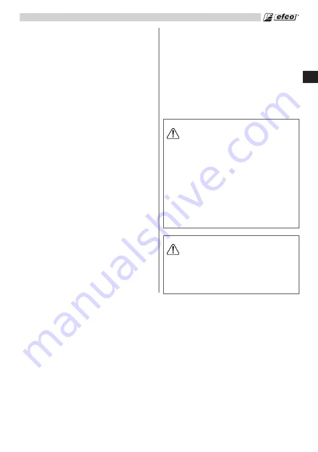 Efco DS 3500 T Operator'S Instruction Manual Download Page 37