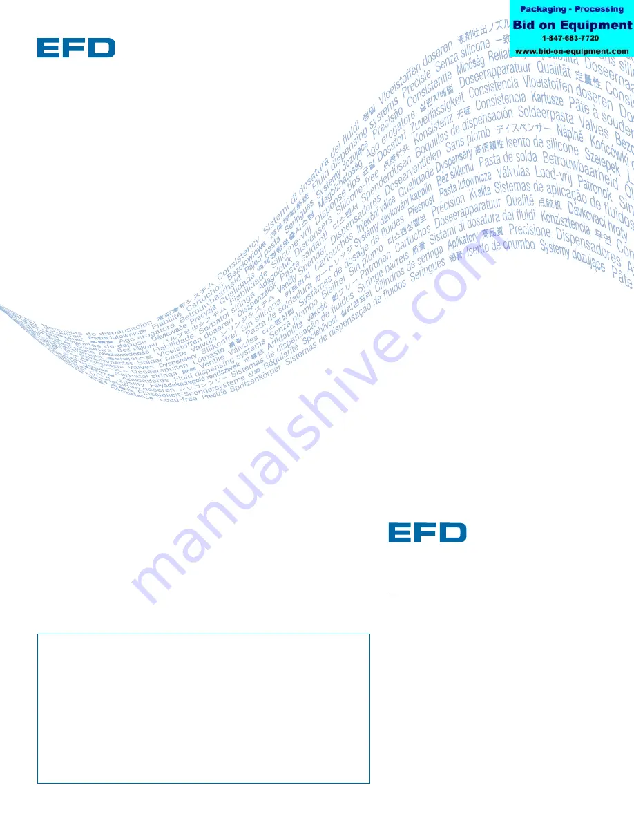 EFD ValveMate 6000 Operating Manual Download Page 1