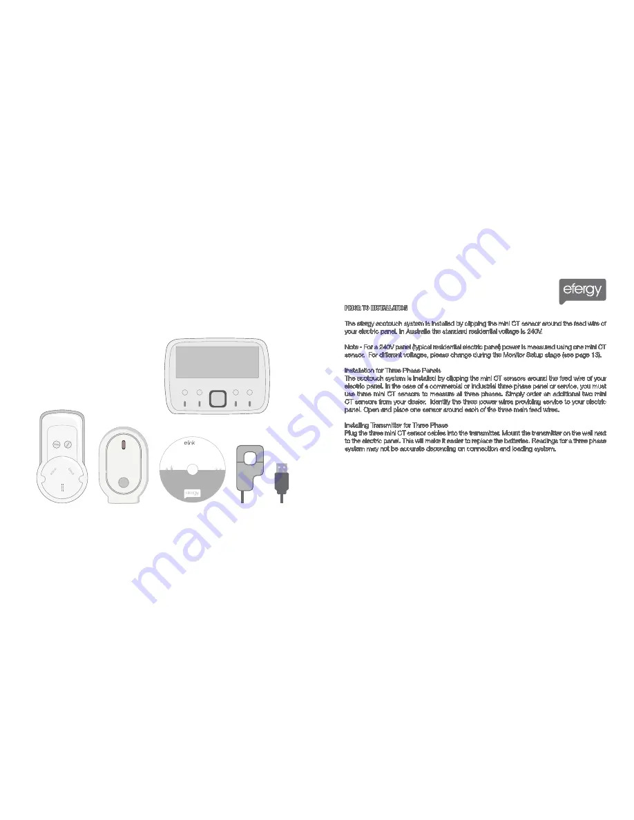 Efergy ecotouch Instruction Manual Download Page 4