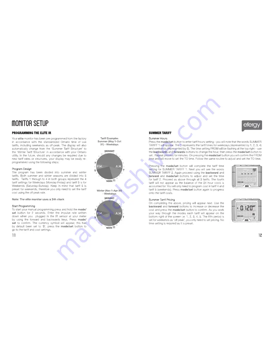 Efergy Elite IR Instruction Manual Download Page 7