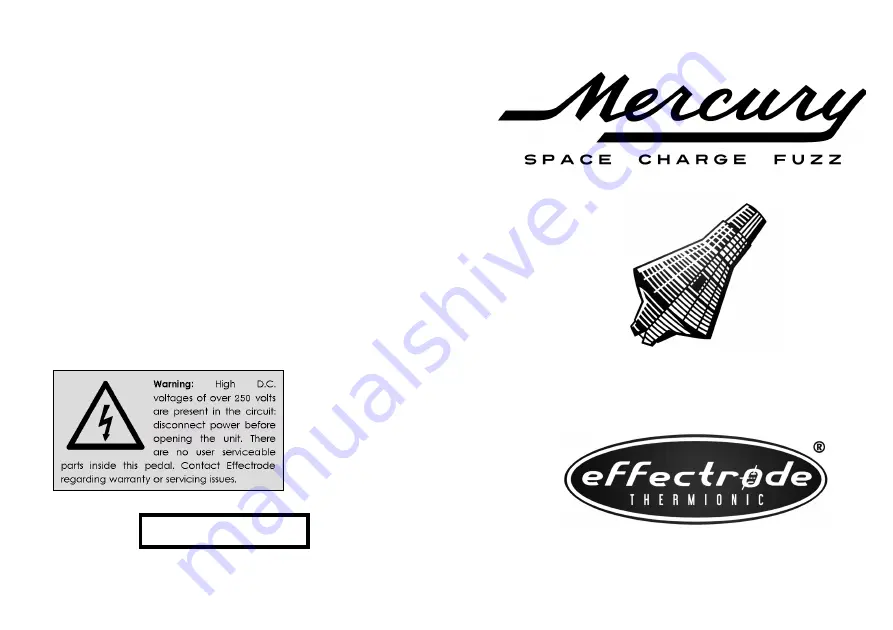 Effectrode Mercury Space Charge Fuzz Скачать руководство пользователя страница 1