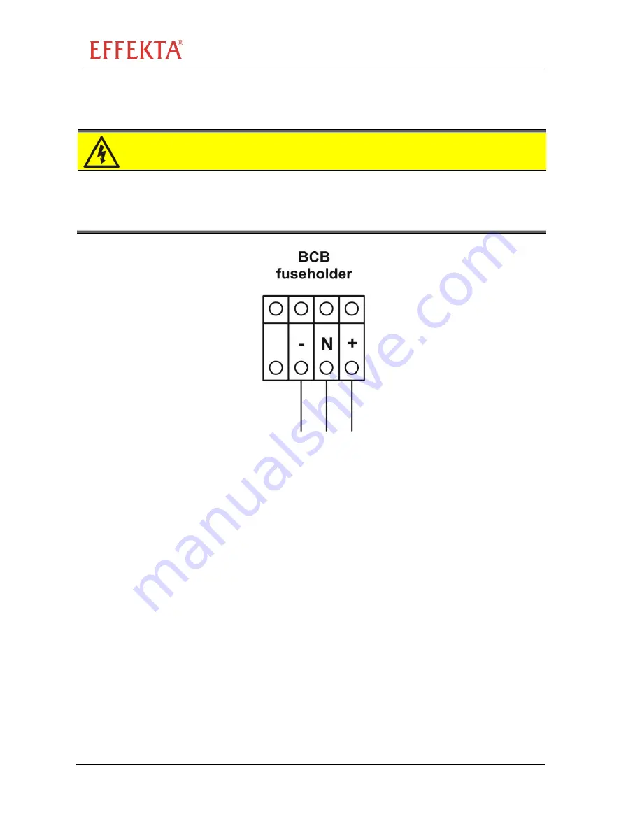 Effekta PEGASUS II 10 KVA Operating Manual Download Page 36