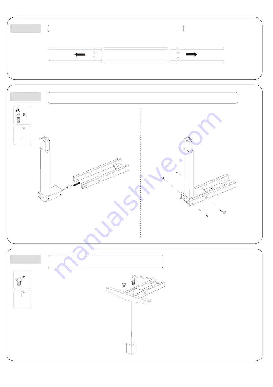 Effydesk Home Office Standing Desk 715 CAD Instruction Manual Download Page 2