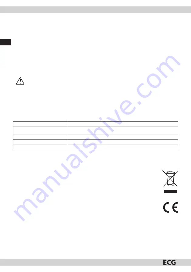 EGG RB 040 Instruction Manual Download Page 8