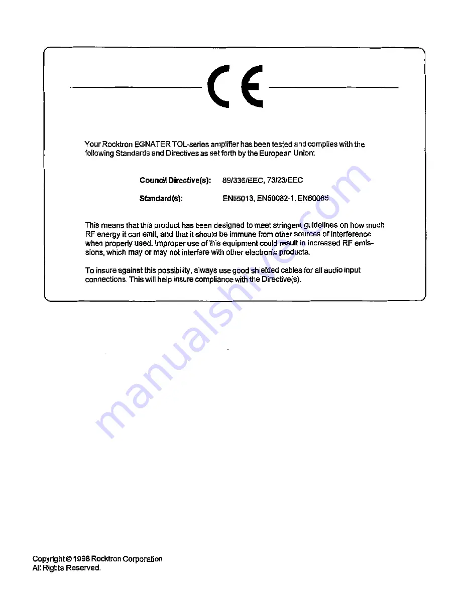 Egnater TOL ie4 User Manual Download Page 2