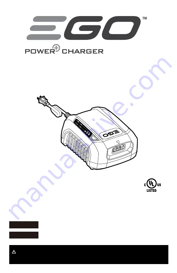 Ego Power+ CHX5500 Operator'S Manual Download Page 1