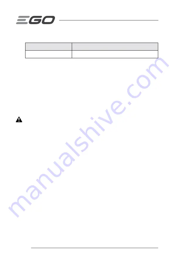 Ego Power+ CHX5500 Operator'S Manual Download Page 8