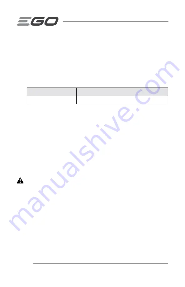 Ego Power+ CHX5500 Operator'S Manual Download Page 48