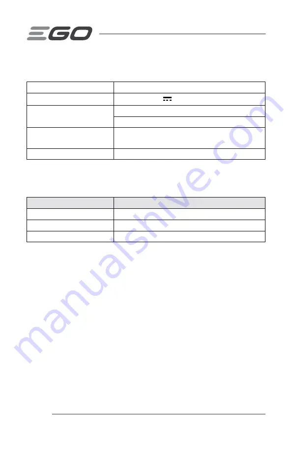 Ego Power+ CHX5500 Operator'S Manual Download Page 52