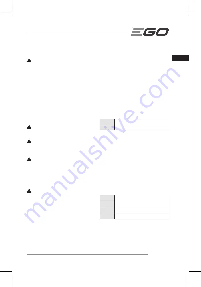 Ego Power+ CS1610E Manual Download Page 27