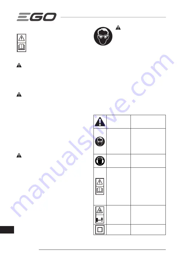 Ego Power+ LB5750E Operator'S Manual Download Page 234