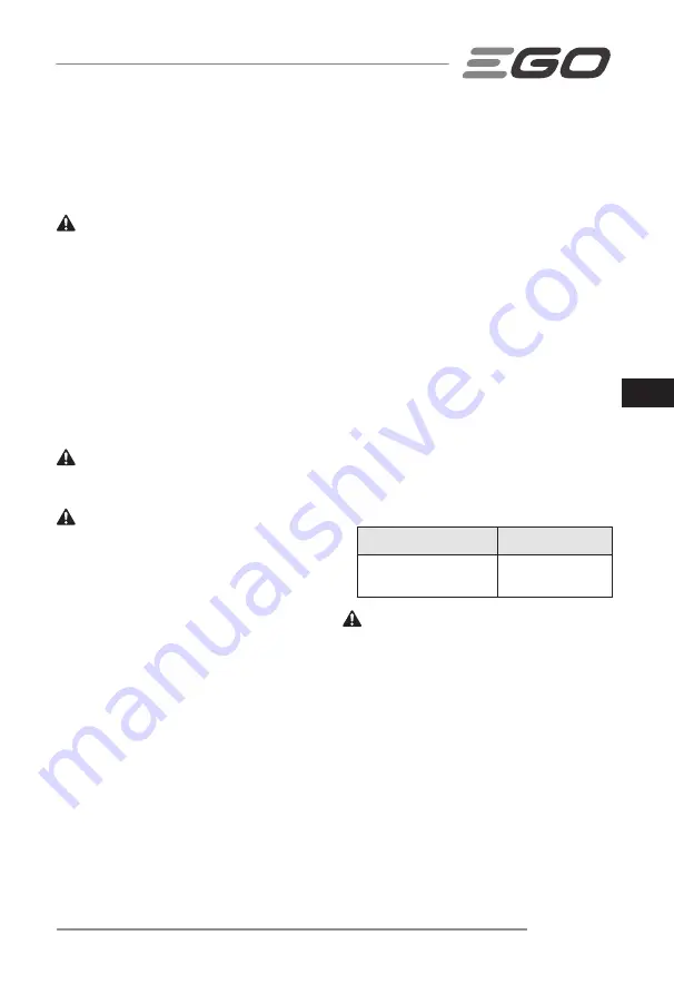 Ego Power+ LB6000E Operator'S Manual Download Page 97