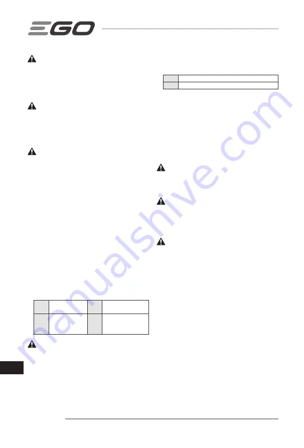 Ego Power+ LB6000E Operator'S Manual Download Page 226