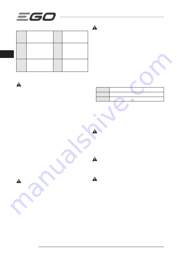 Ego Power+ LM1900E-SP Operator'S Manual Download Page 52