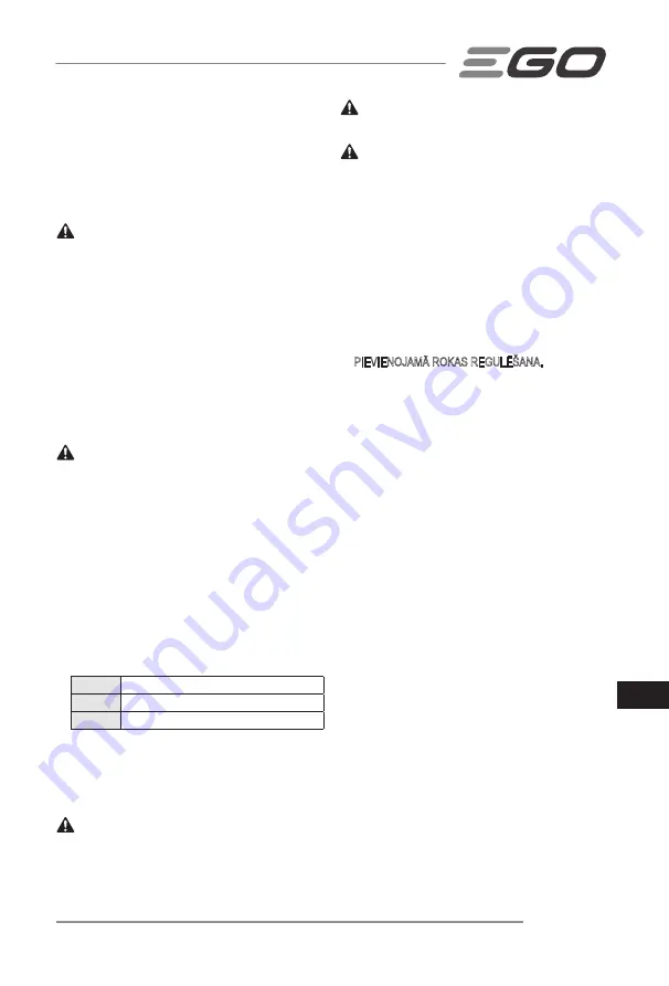 Ego Power+ LM1900E-SP Operator'S Manual Download Page 247