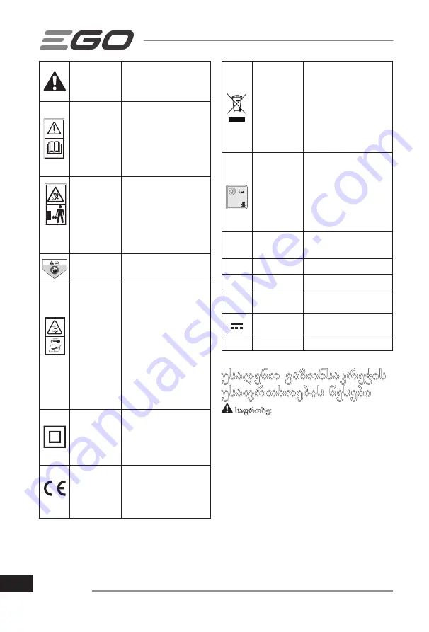 Ego Power+ LM1900E-SP Operator'S Manual Download Page 330