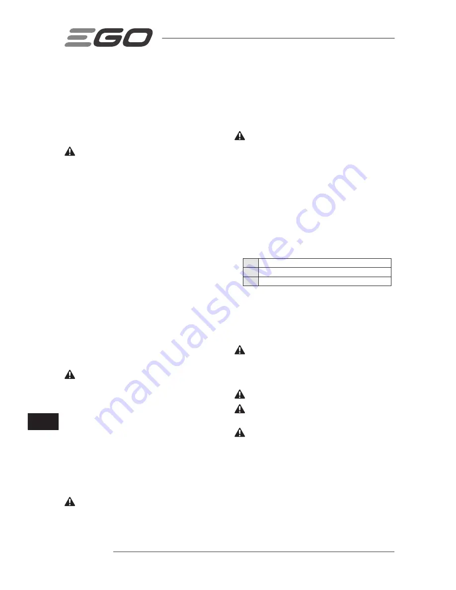 Ego Power+ LM2120E Operator'S Manual Download Page 218