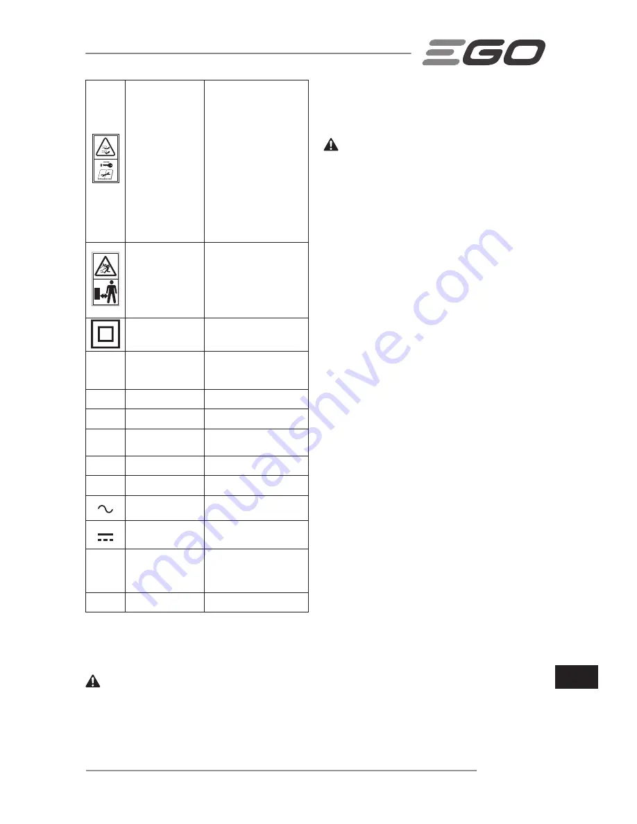 Ego Power+ LM2120E Operator'S Manual Download Page 249