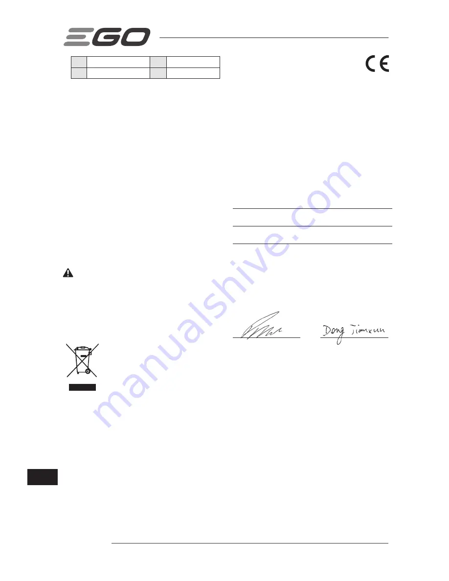 Ego Power+ LM2120E Operator'S Manual Download Page 258