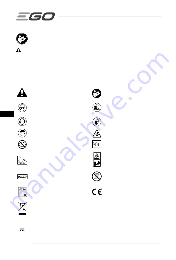 Ego Power+ ST1400E-ST Operator'S Manual Download Page 92