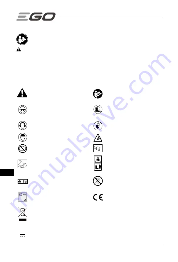 Ego Power+ ST1400E-ST Operator'S Manual Download Page 148