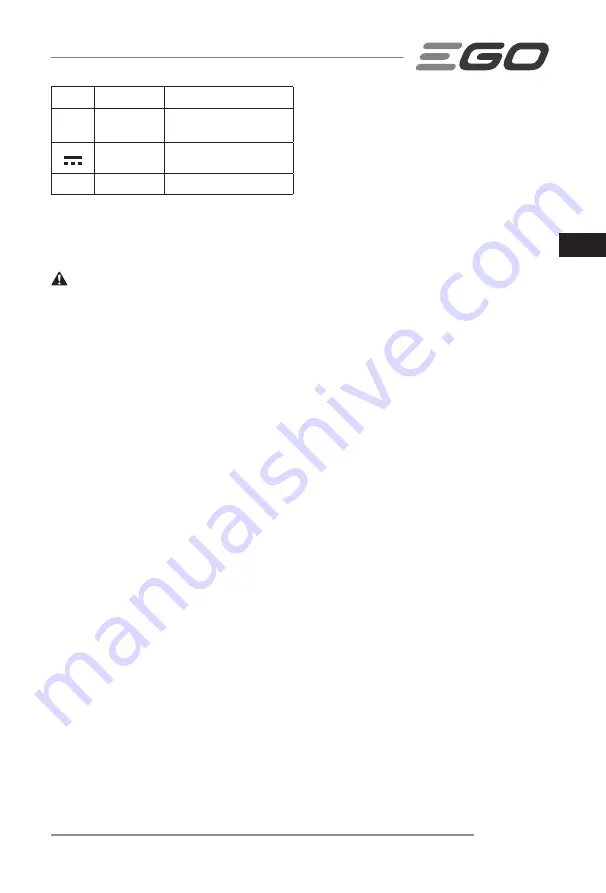 EGO LM1903E-SP Operator'S Manual Download Page 95