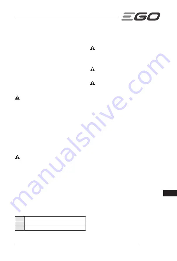 EGO LM1903E-SP Operator'S Manual Download Page 337