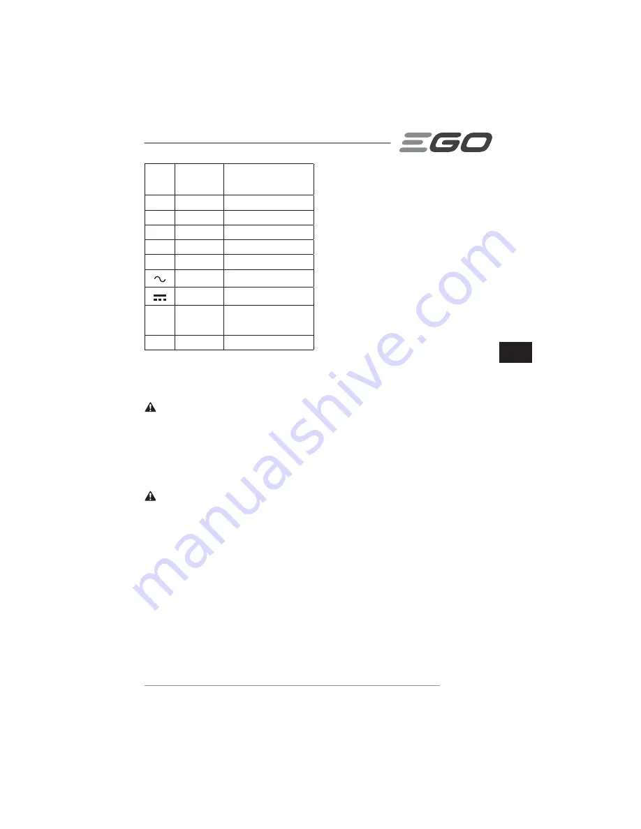 EGO LM2010E Operator'S Manual Download Page 83