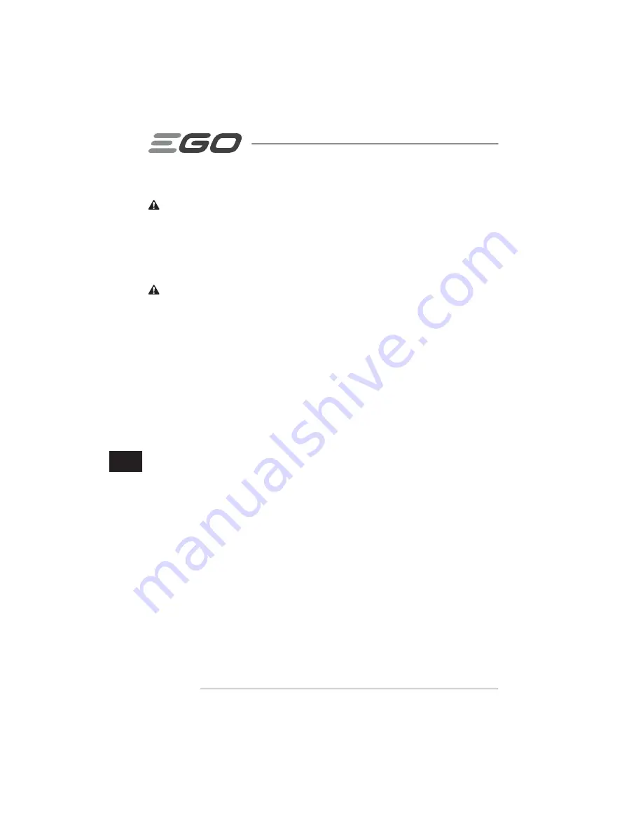 EGO LM2010E Operator'S Manual Download Page 132