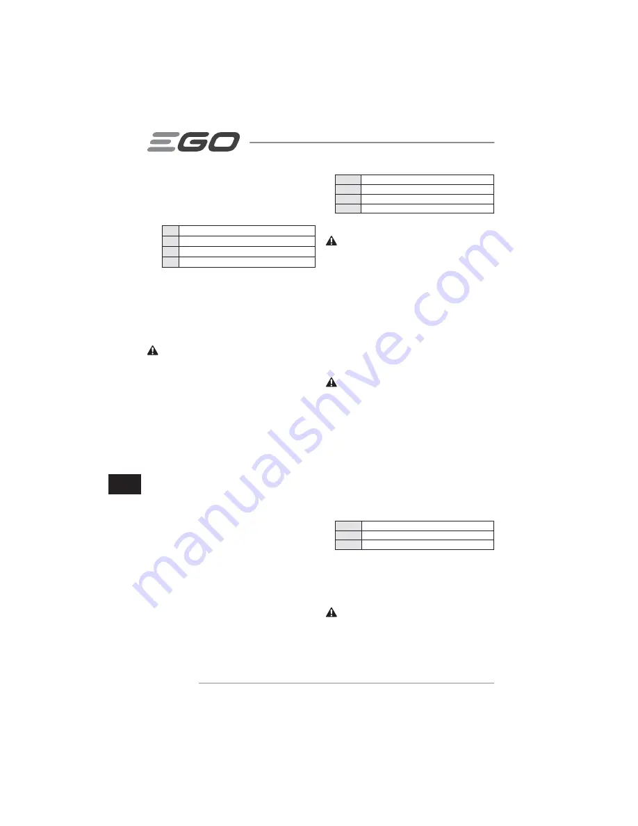 EGO LM2010E Operator'S Manual Download Page 150