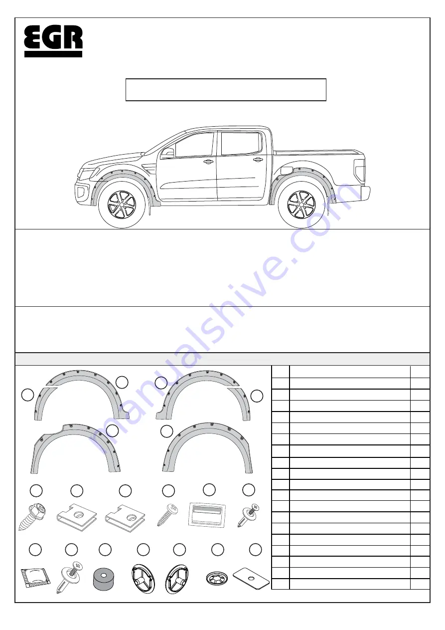 EGR FF935 Installation Instructions Manual Download Page 1