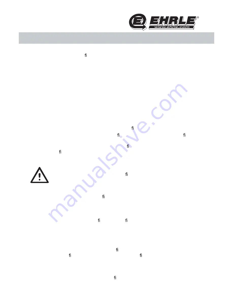 EHRLE HS 1040 Series Operating Instruction Download Page 40