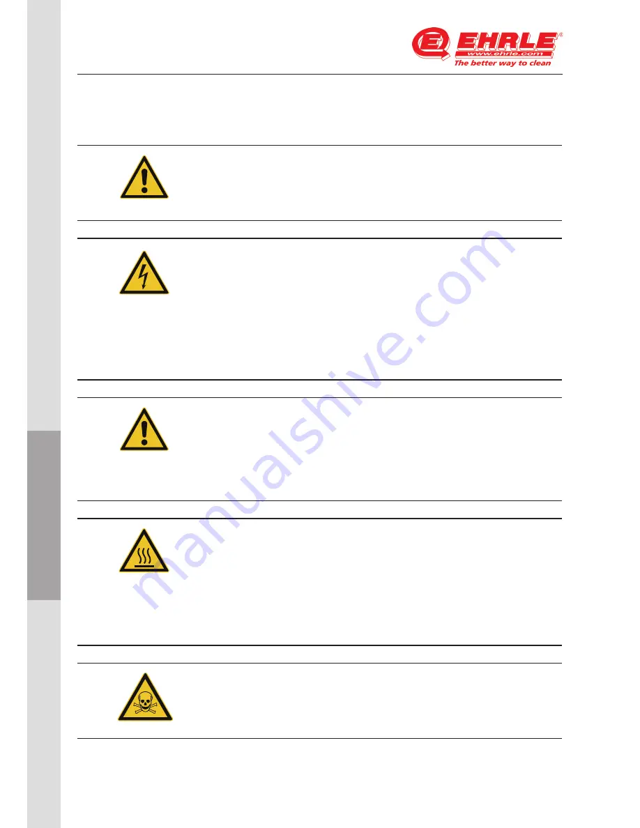 EHRLE HSC1140-INOX Gas Installation And Operating Instructions Manual Download Page 46