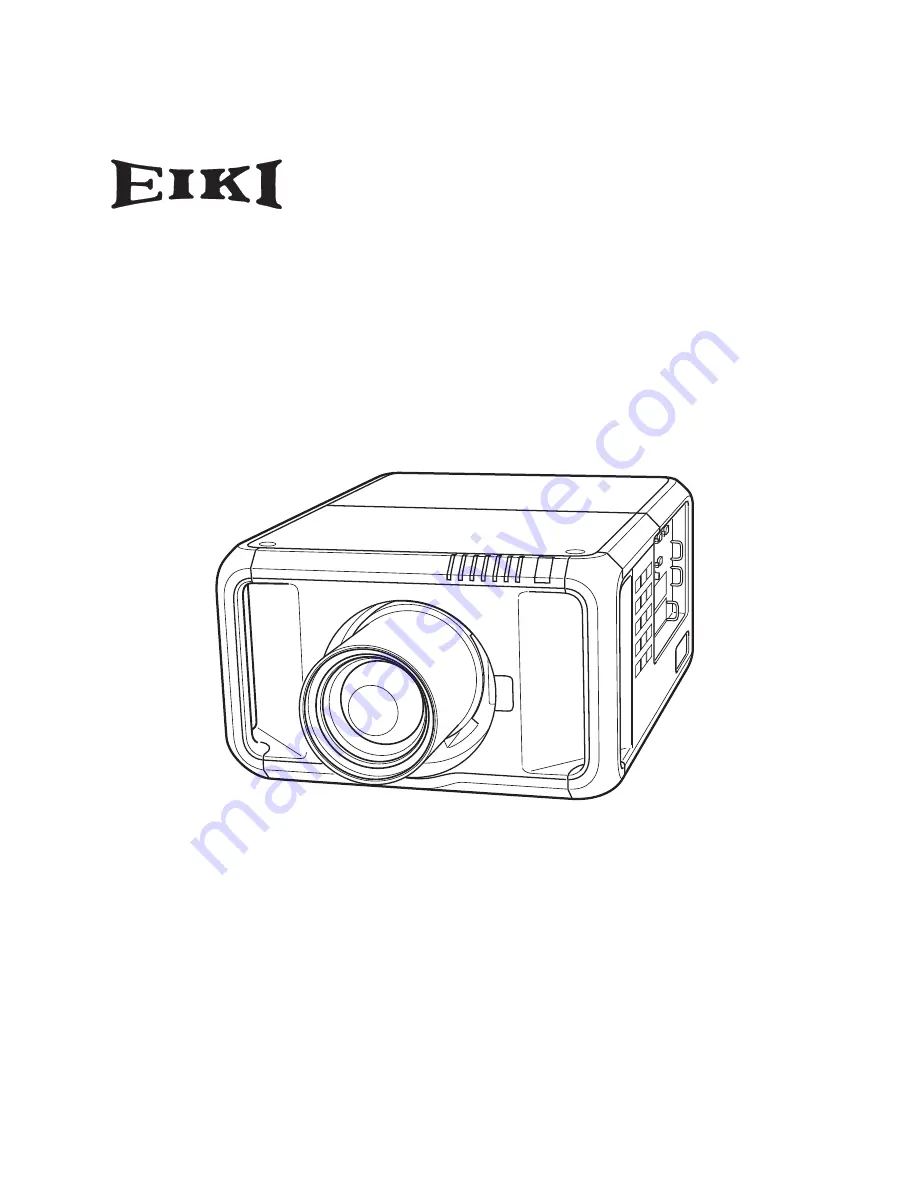 Eiki EIP-SXG20 Скачать руководство пользователя страница 1