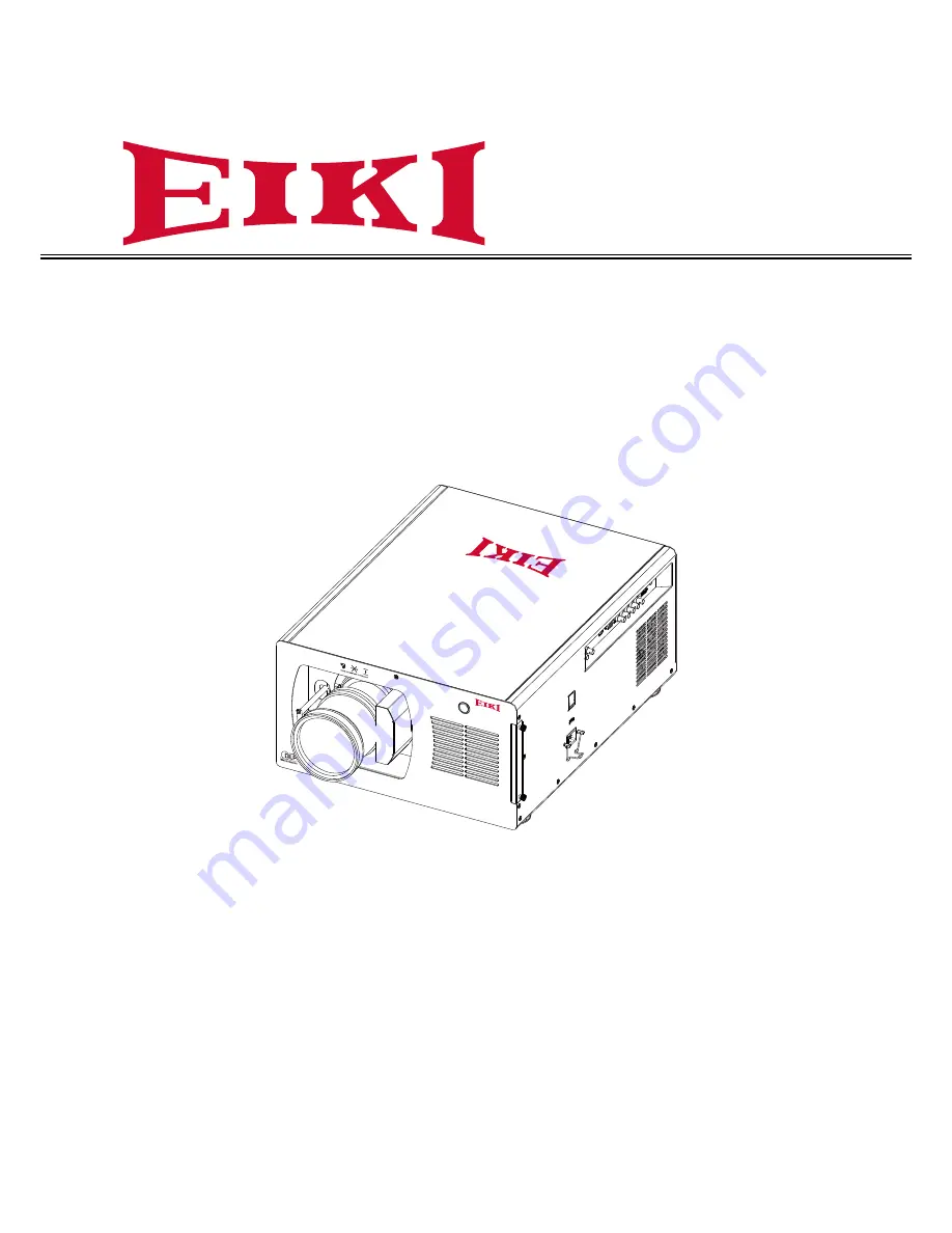 Eiki EIP-UJT100 Owner'S Manual Download Page 1