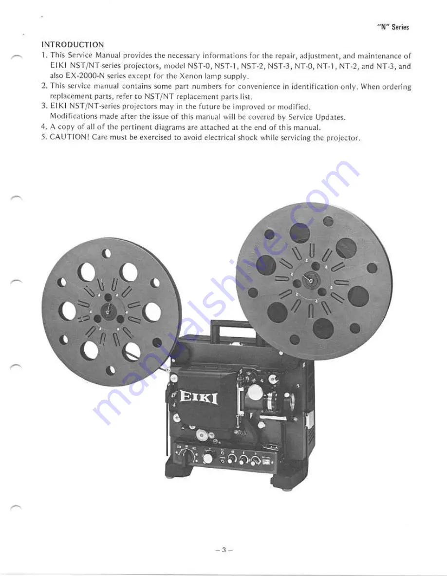 Eiki EX-2000-N Series Service Manual Download Page 4