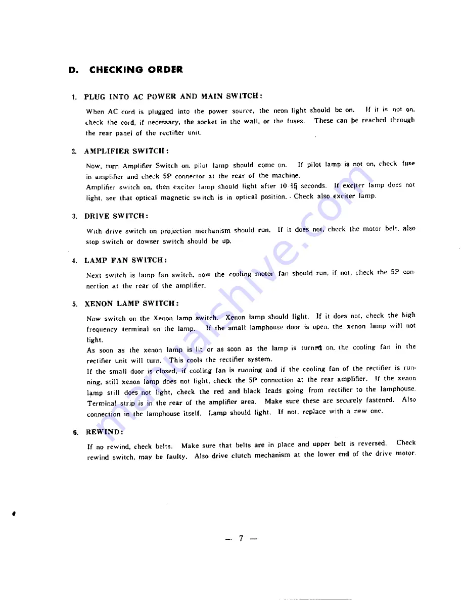 Eiki EX-3000 Operating Instructions Manual Download Page 9