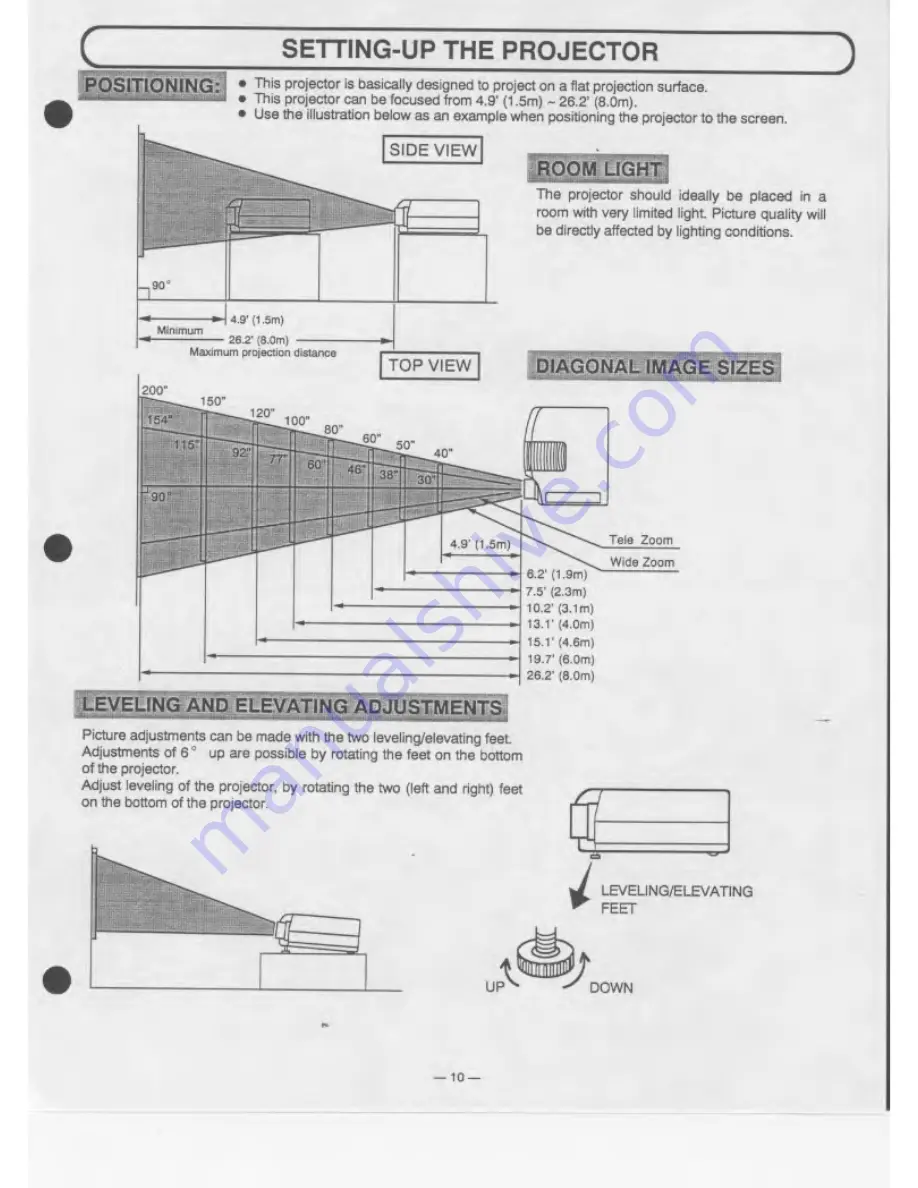 Eiki LC-180 Owner'S Instruction Manual Download Page 10