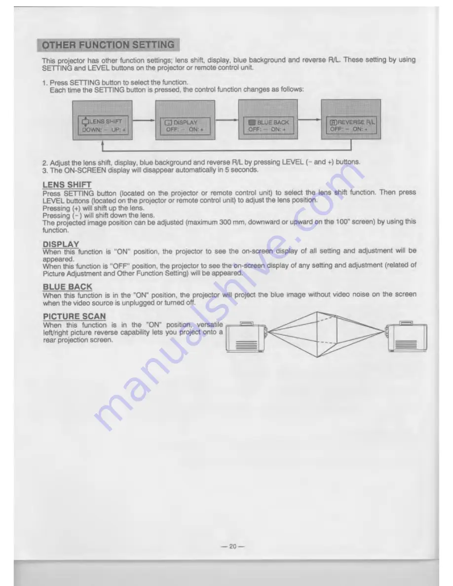 Eiki LC-6000U Owner'S Instruction Manual Download Page 20