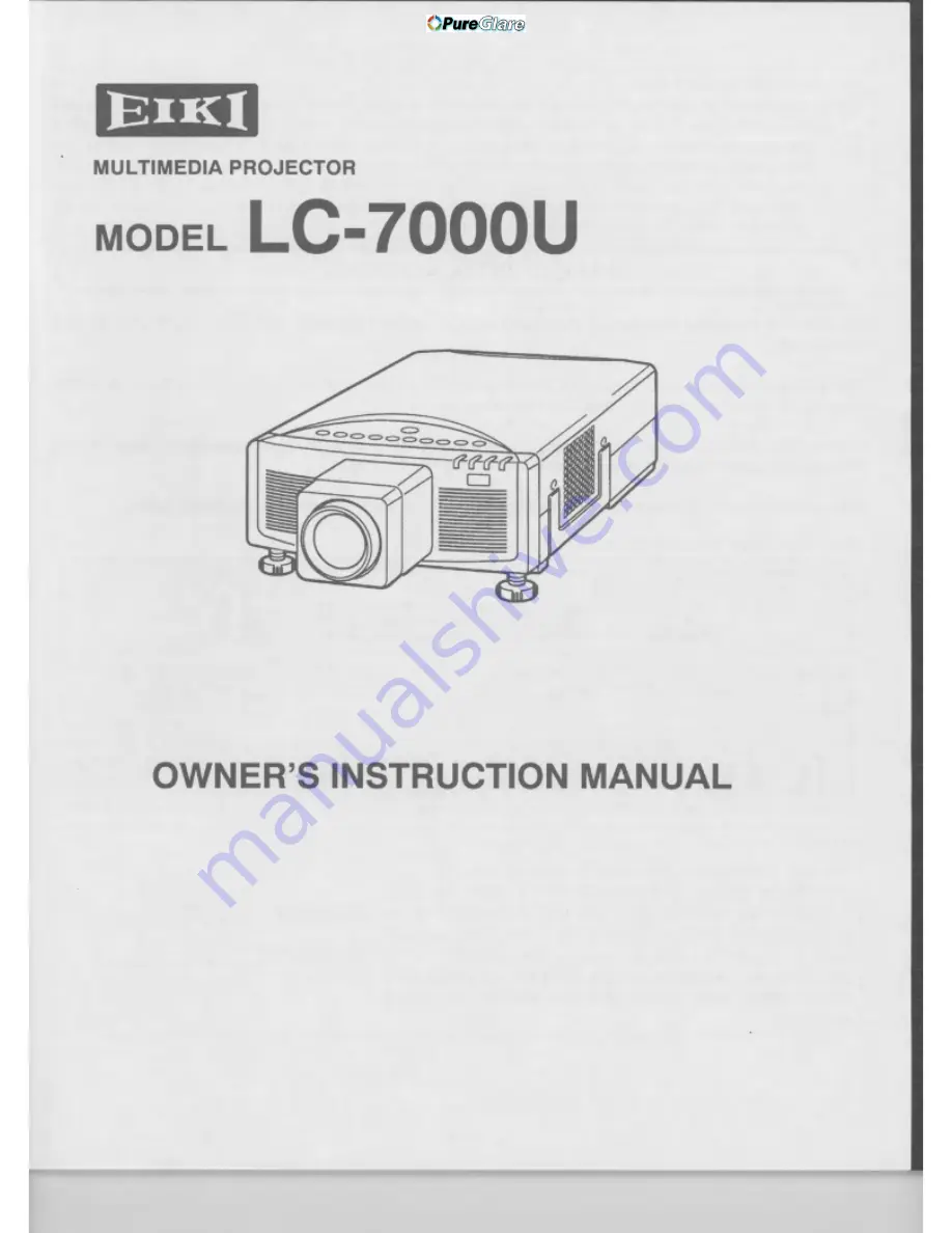 Eiki LC-7000U Скачать руководство пользователя страница 1