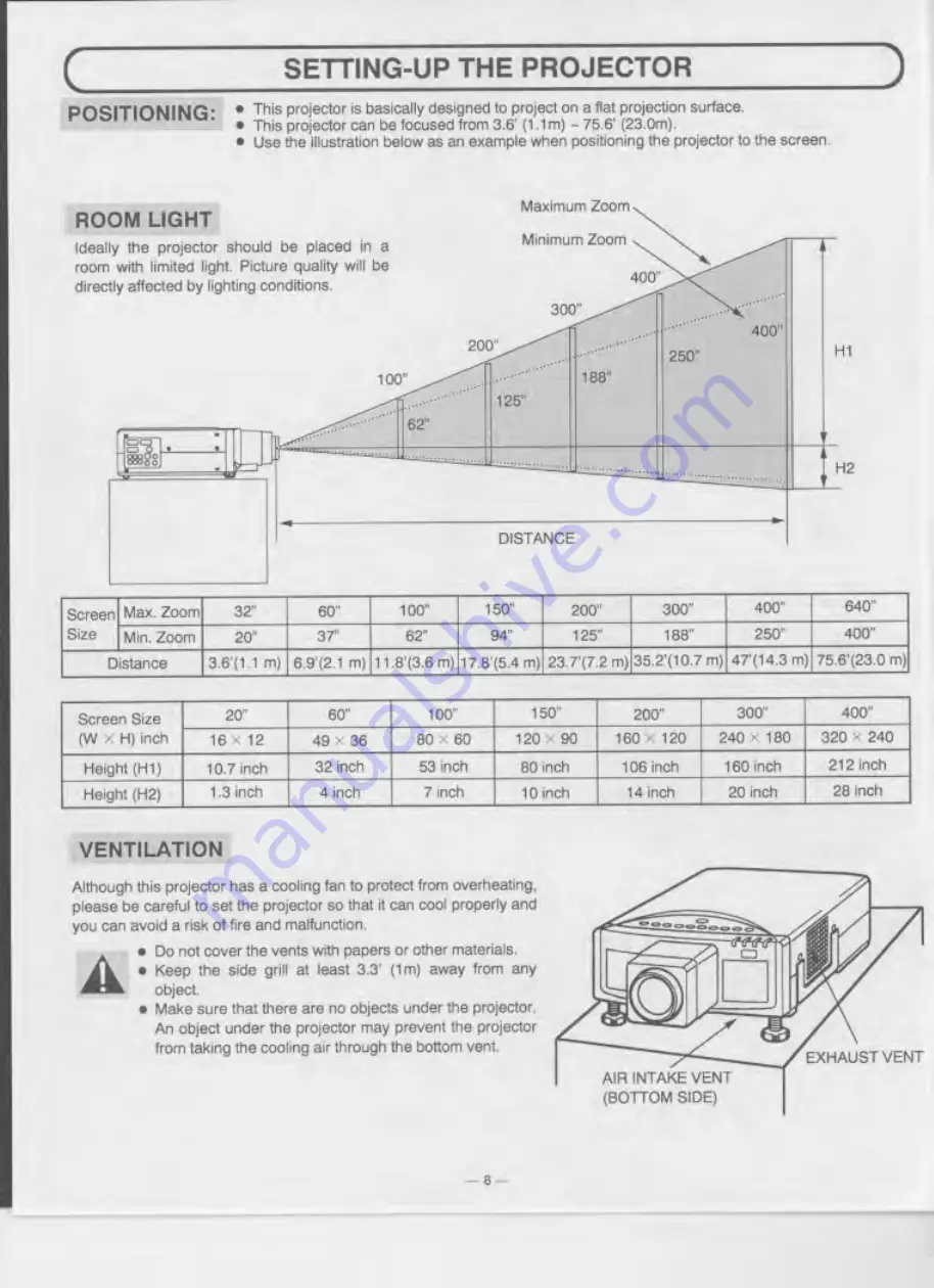 Eiki LC-7000UE Owner'S Instruction Manual Download Page 8