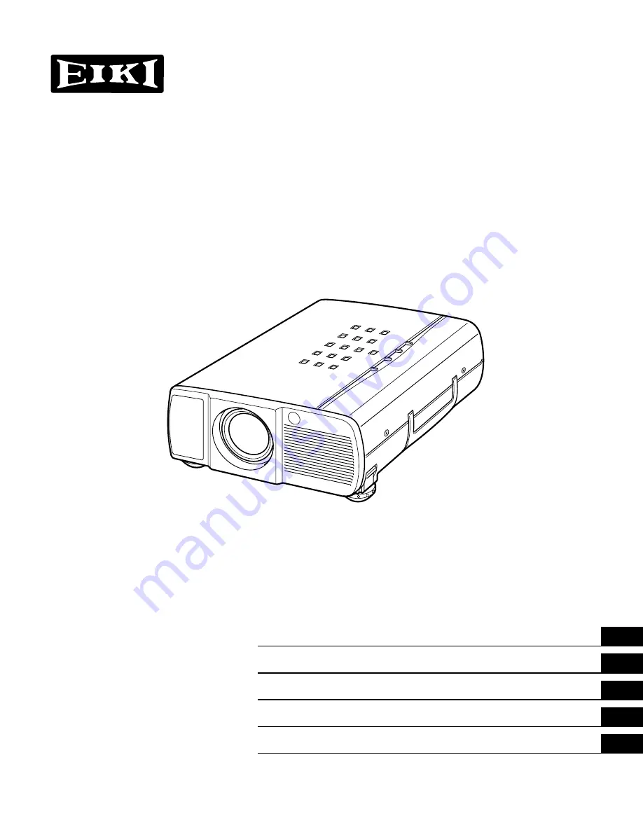 Eiki LC-NB2W Owner'S Manual Download Page 1