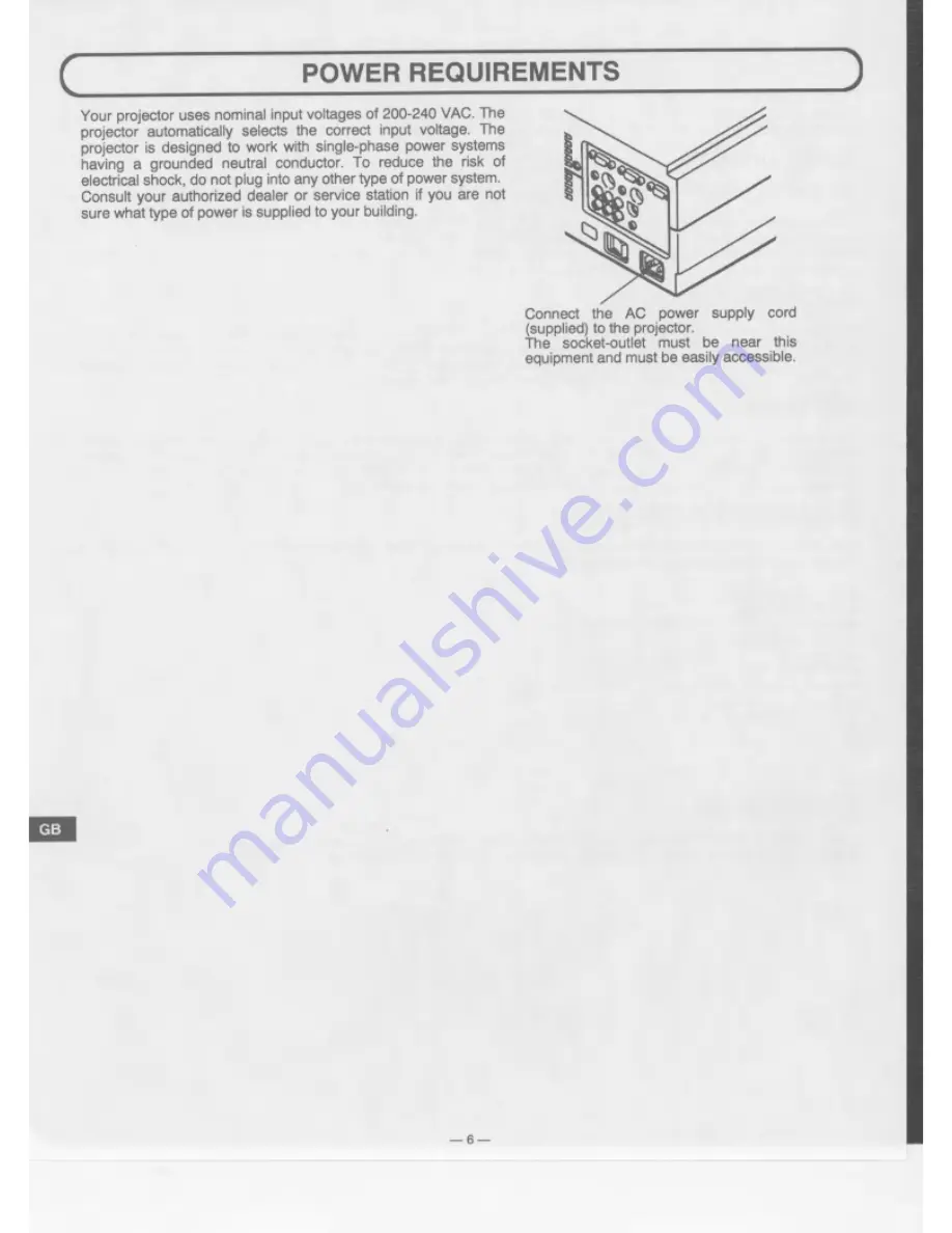 Eiki LC-SVGA860 Owner'S Instruction Manual Download Page 6