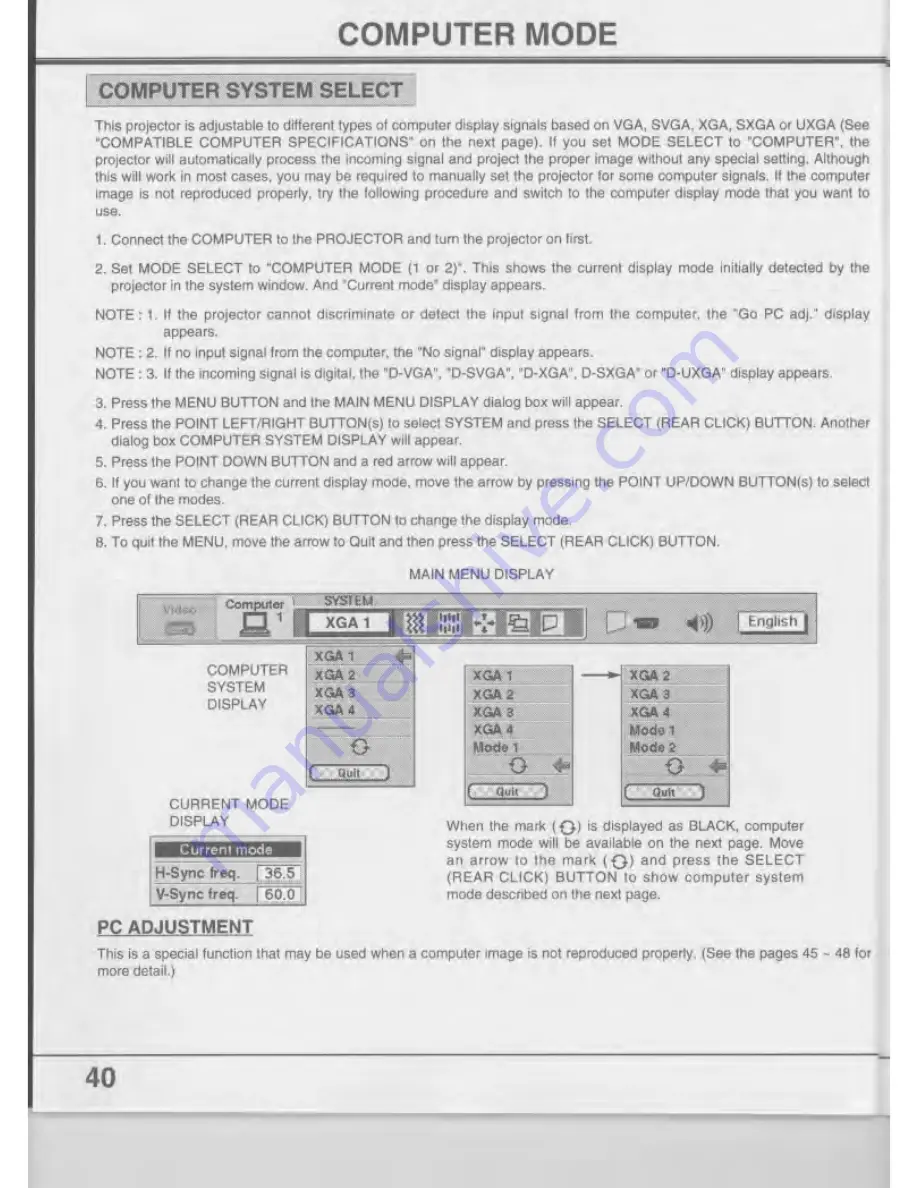 Eiki LC-SX1UL Скачать руководство пользователя страница 40