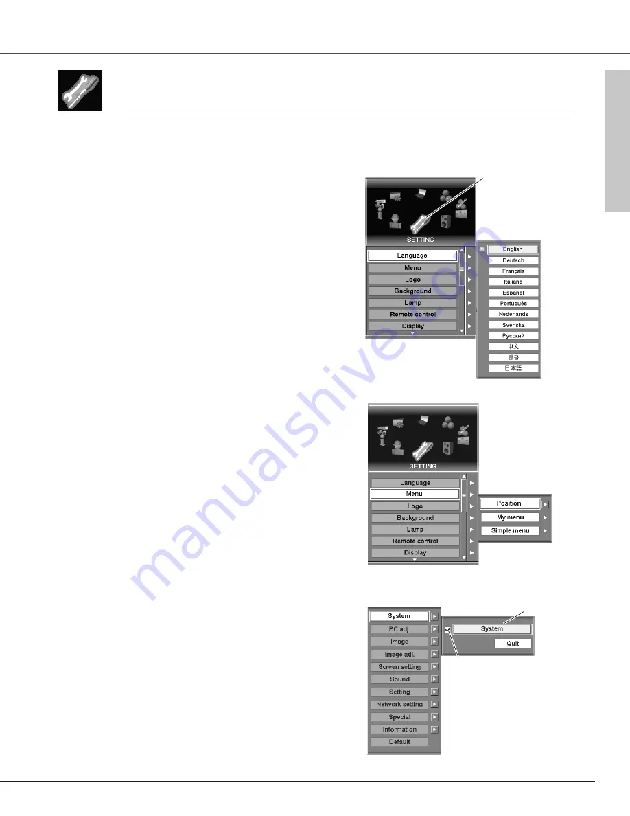 Eiki LC-SX6 Owner'S Manual Download Page 51