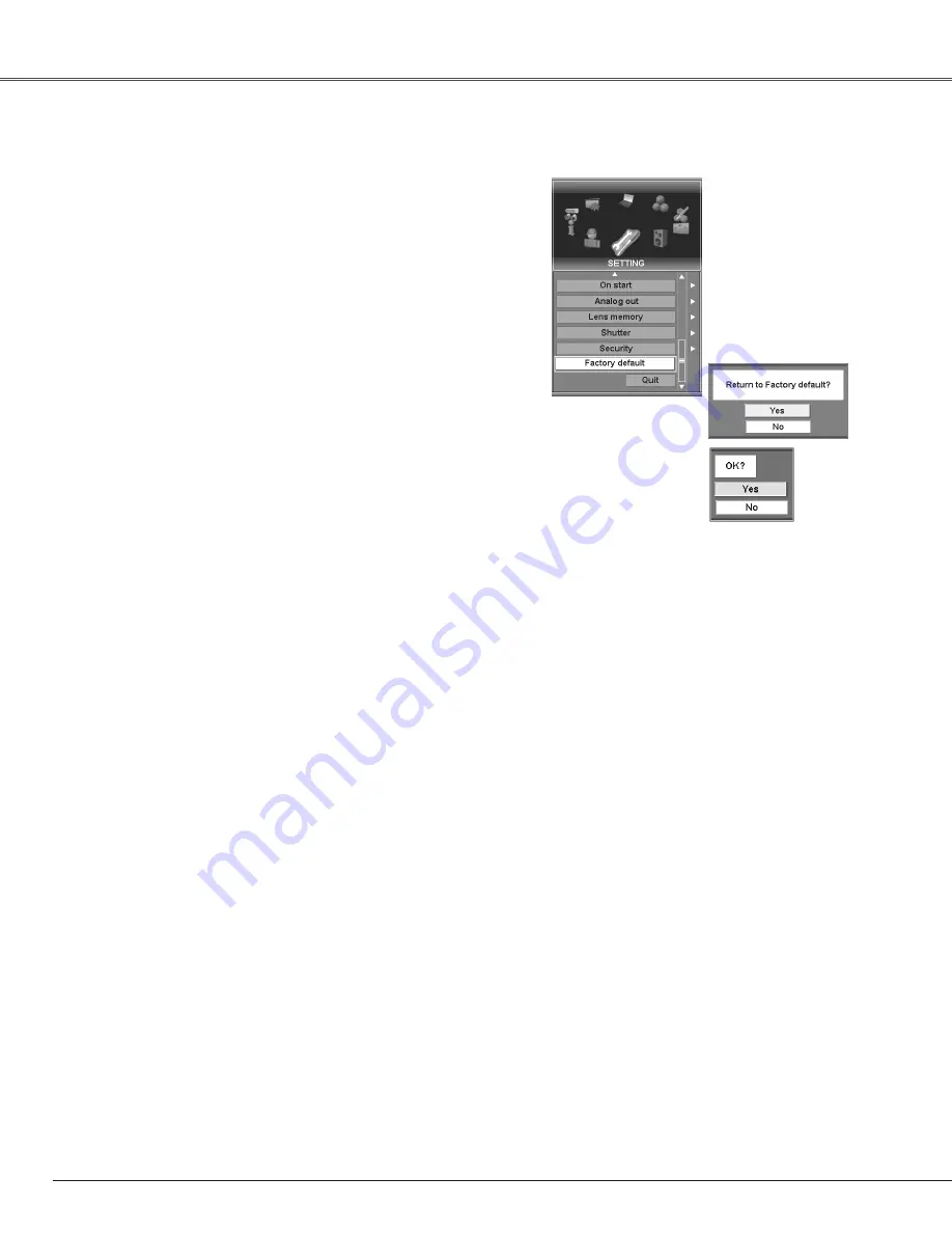 Eiki LC-SX6 Owner'S Manual Download Page 58