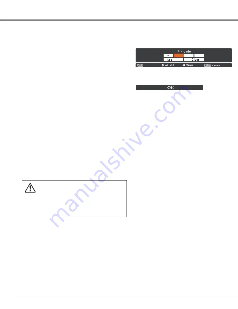 Eiki LC-WB42NA Owner'S Manual Download Page 22